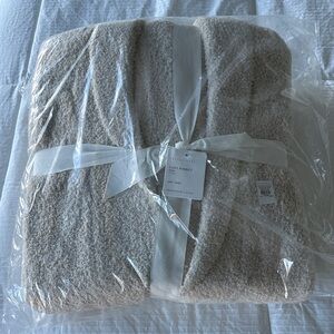 Cozy Ribbed Robe - Cream